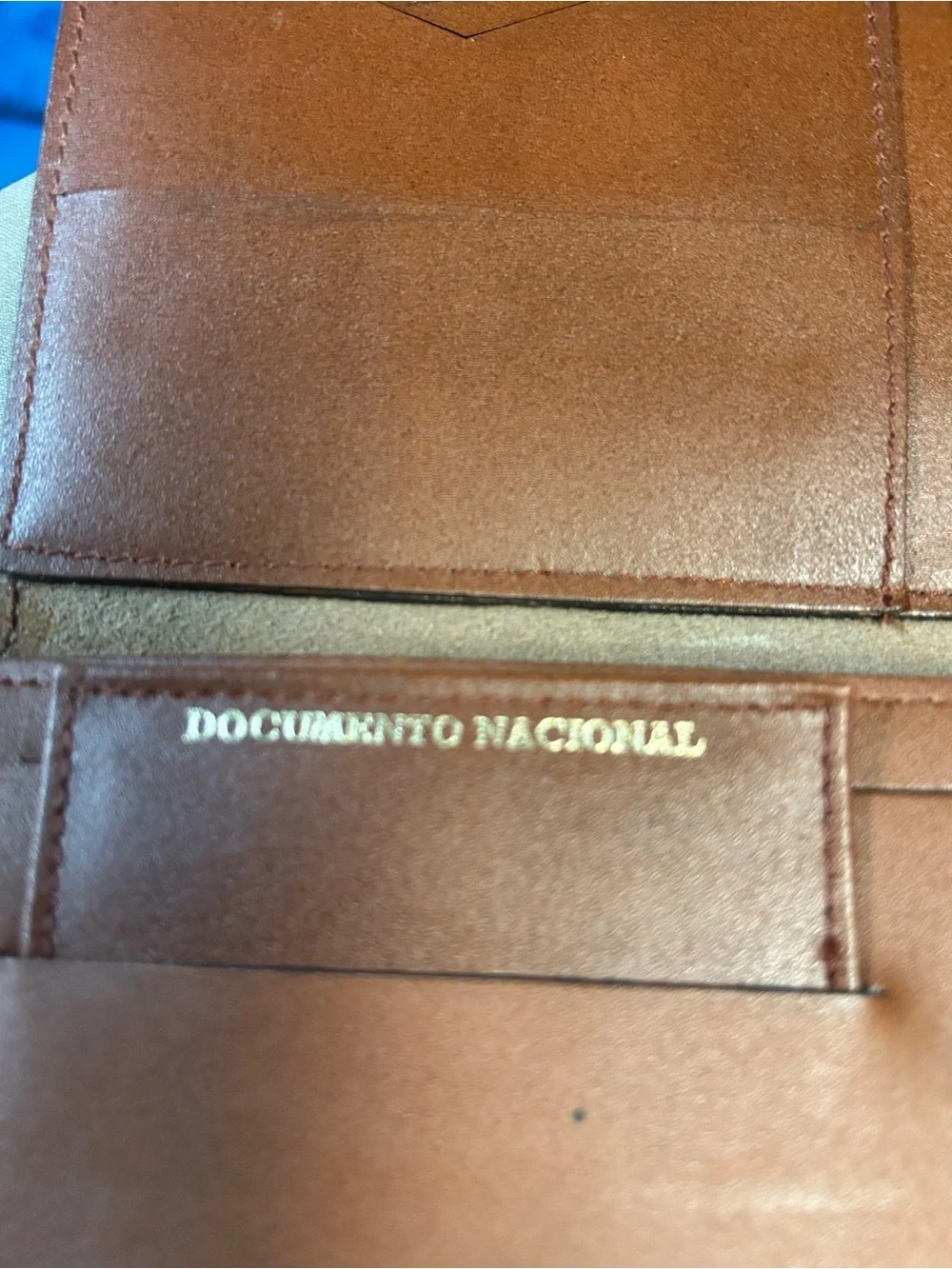 Brown Leather Travel Document Wallet